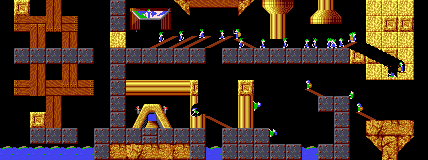 Overview: Lemmings 2: The Tribes, Amiga, Classic, 9 - Flying The Mad Pursuit